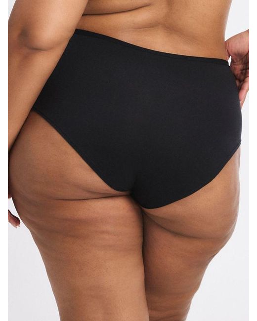 Savage X Black Cotton Essentials Brief Knickers