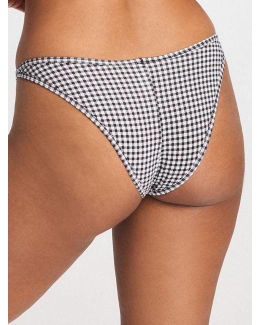 Savage X Blue Cotton Essentials High-leg Extra Cheeky Panty
