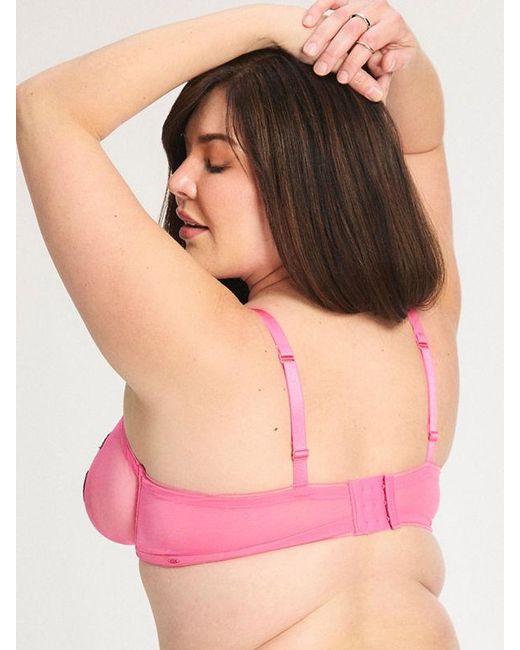 Savage X Red Cherry Nouveau Mesh Unlined Bra