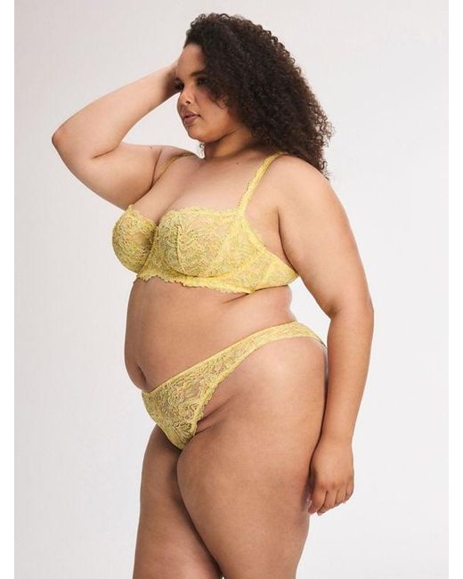 Savage X Green Romantic Corded Lace Unlined Balconette Bra