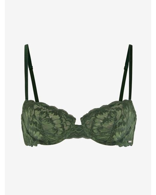 Savage X Green Plush Rush Velvet Unlined Balconette Bra