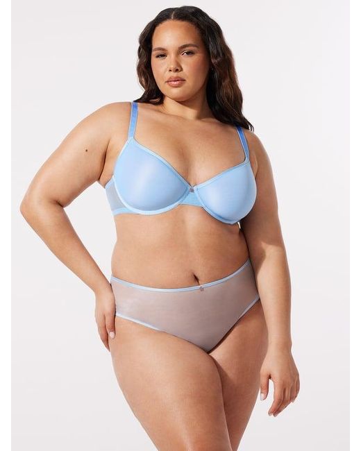 Savage X Blue Sheer X Demi Spacer Bra