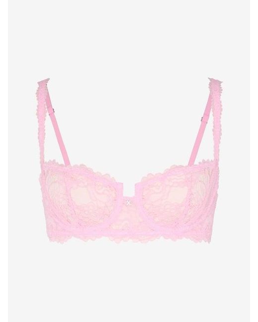 Savage X Pink Romantic Corded Lace Unlined Balconette Bra