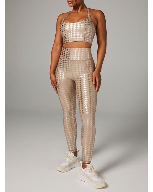 Savage X Gray Sky-hi Houndstooth Super High-waist Pocket Leggings