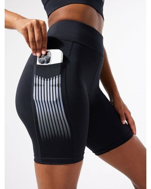 Savage X Black Band-it High-waist Bike Shorts
