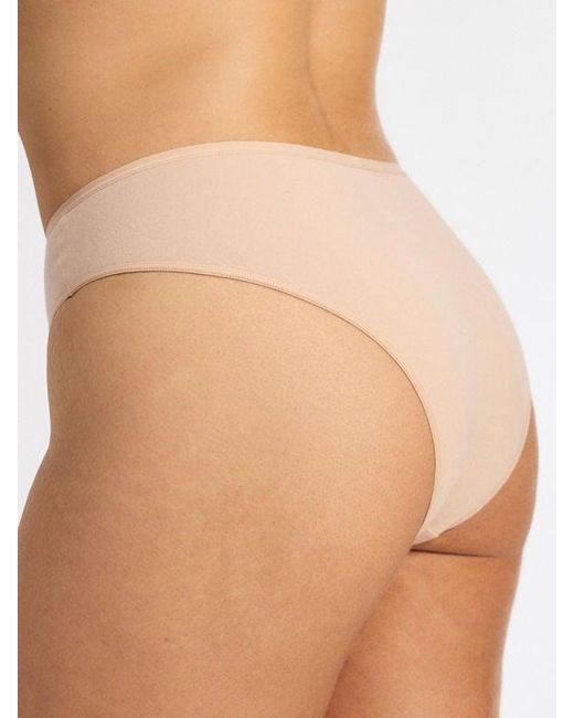 Savage X Brown Cotton Essentials Cheeky Knickers