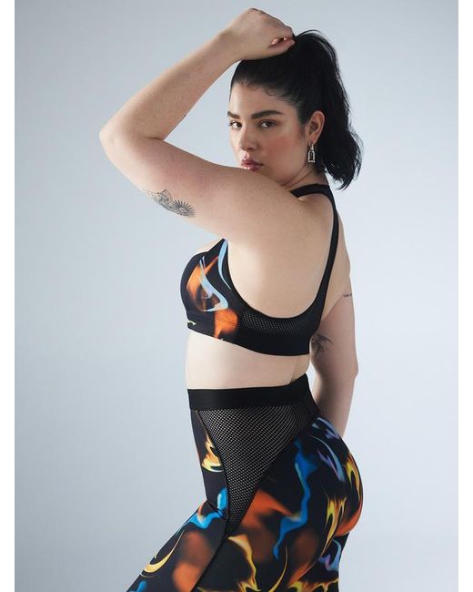 Savage X Blue Fast Lane Medium-impact Sports Bra