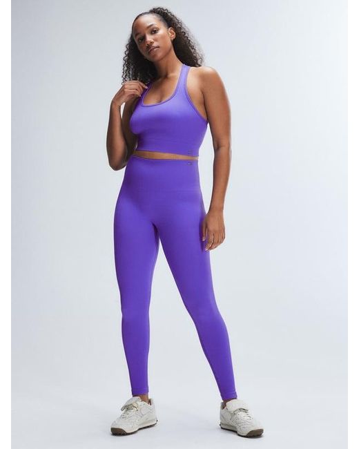 Savage X Blue Seamless Rib Sport High-waist Legging