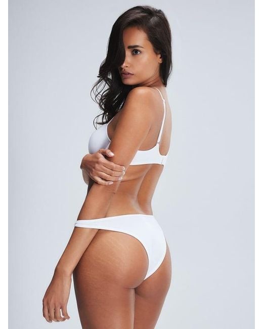 Savage X White Cotton Essentials Demi T-shirt Bra
