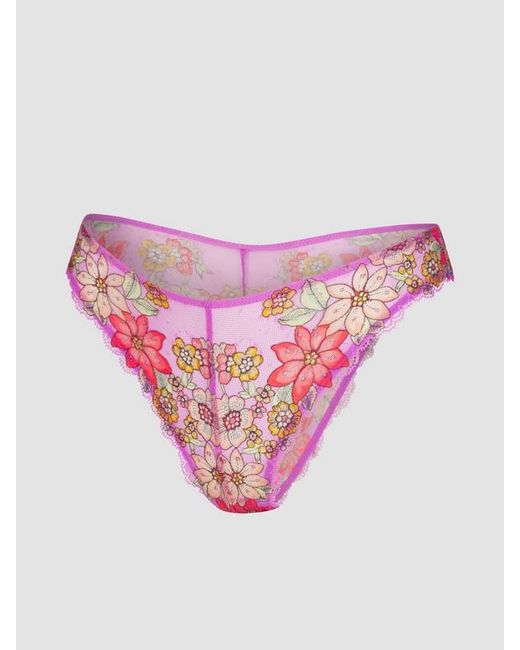 Savage X Pink Mod Poppy Lace Brazilian Knickers