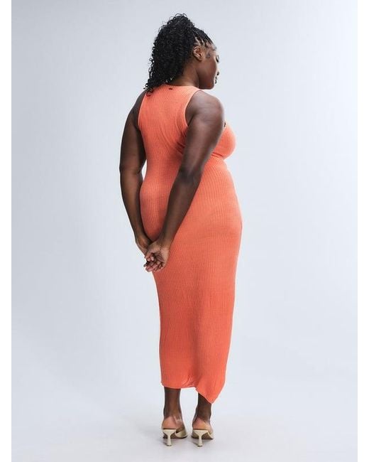 Savage X Red Sheerenity Maxi Column Dress
