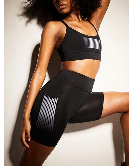 Savage X Black Band-it High-waist Bike Shorts
