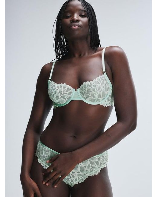 Savage X Green Savage Not Sorry Unlined Lace Balconette Bra
