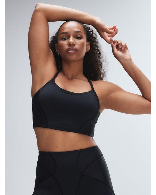Savage X Black Curve Alert Rib Shelf-bra Tank
