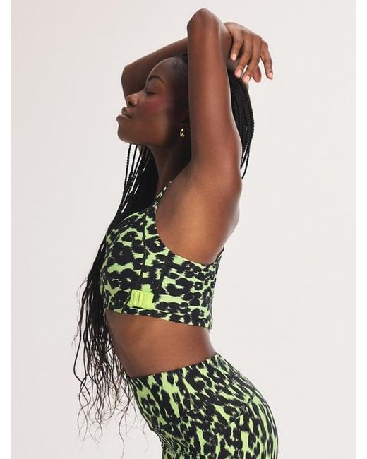 Savage X Green Cool Curves Medium-impact Wrap Back Sports Bra