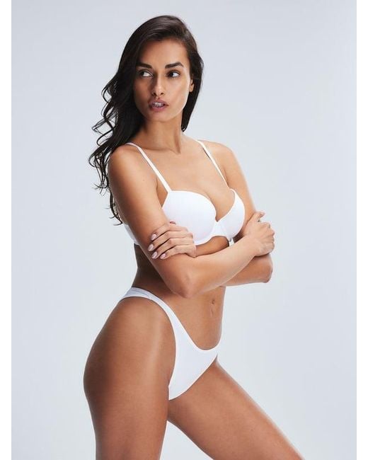 Savage X White Cotton Essentials Demi T-shirt Bra