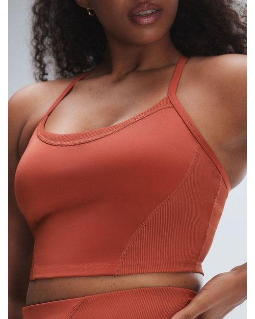 Savage X Red Curve Alert Rib Shelf-bra Tank