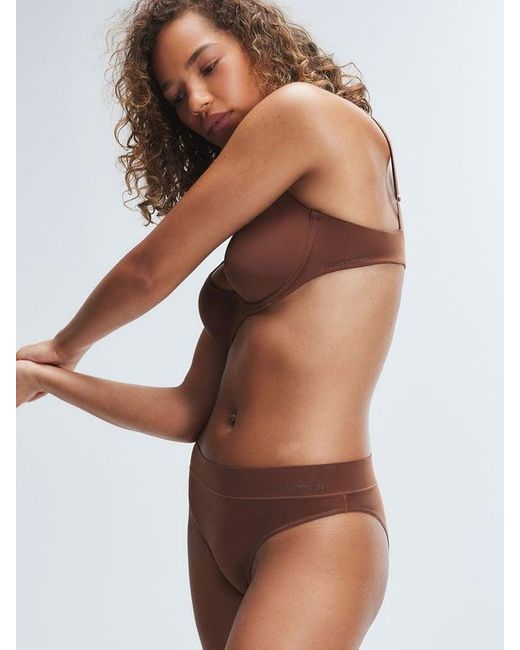 Savage X Brown Soft N' Savage Unlined Demi Bra