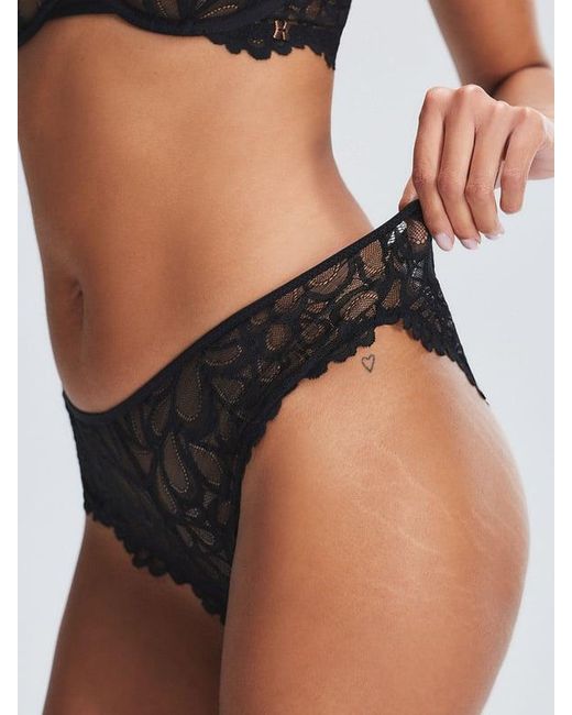 Savage X Black Savage Not Sorry Lace Cheeky Panty