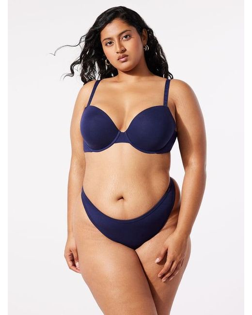 Savage X Blue Cotton Essentials Demi T-shirt Bra