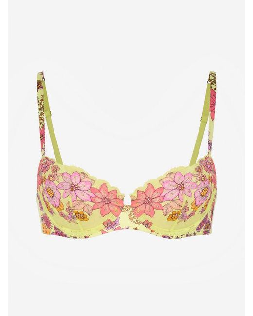 Savage X Multicolor Mod Poppy Unlined Lace Balconette Bra