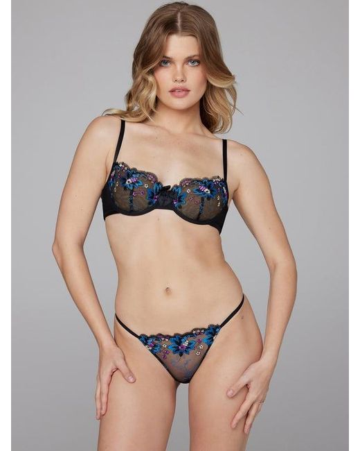 Savage X Blue Wallflower Unlined Balconette Bra