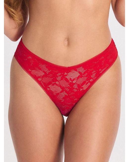 Savage X Red Luxe Lace Cheeky Panty