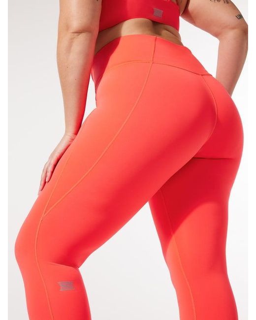Savage X Red Sky-hi Logo Patch Super High-waist Pocket Leggings