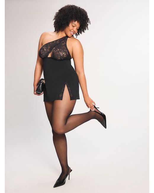 Savage X Purple Lace Flow Slip Dress