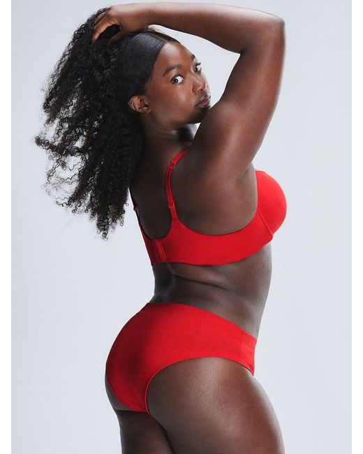 Savage X Red Cotton Essentials Demi T-shirt Bra