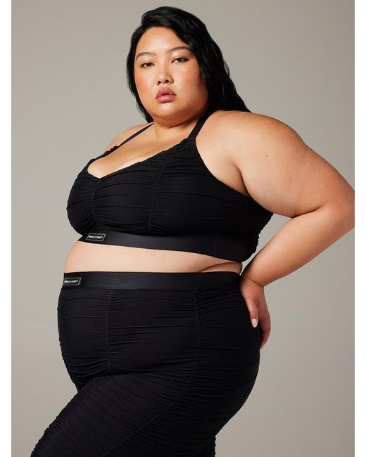 Savage X Black Ruche Hour Low-impact Sports Bra