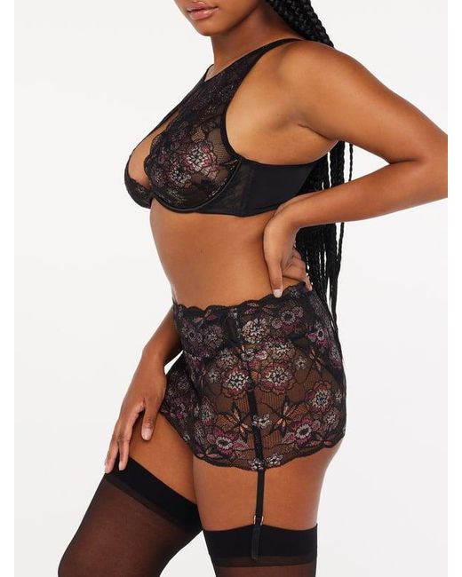 Savage X Black Nymph Nouveau Lace Suspender Skirt