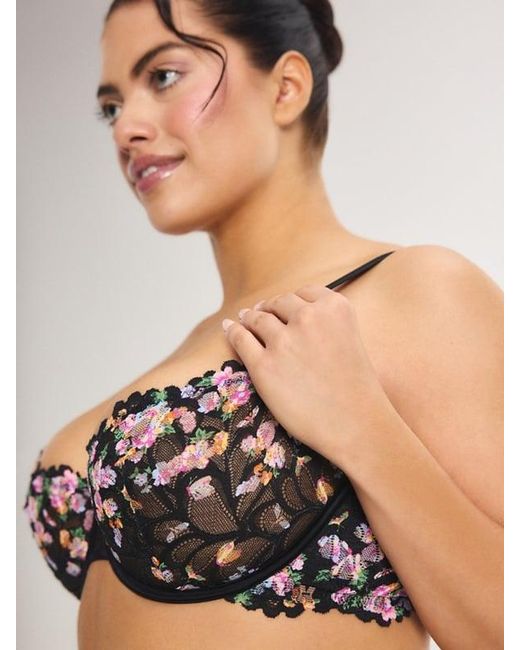 Savage X Black Savage Not Sorry Unlined Lace Balconette Bra