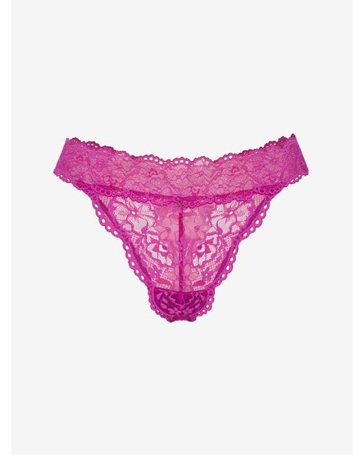 Savage X Purple Soft N' Savage Lace Thong
