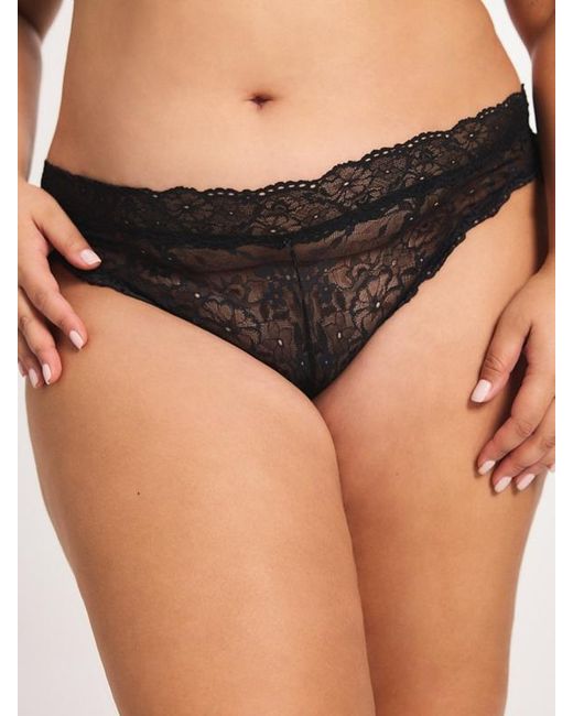 Savage X Black Soft N' Savage Lace Cheeky Knickers