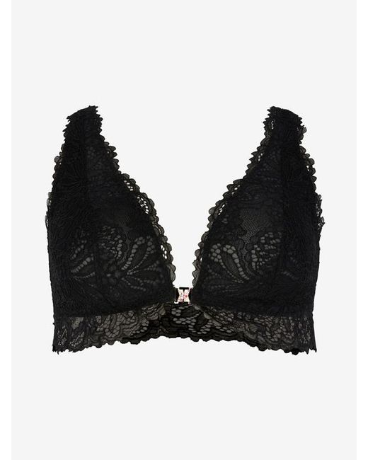 Savage X Black Romantic Corded Lace Front-closure Bralette