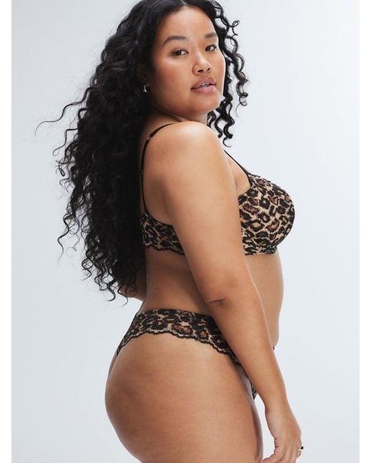 Savage X Brown On The Prowl Unlined Lace Balconette Bra