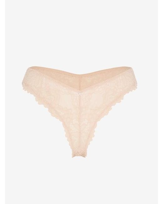Savage X Natural Romantic Corded Lace Brazilian Panty