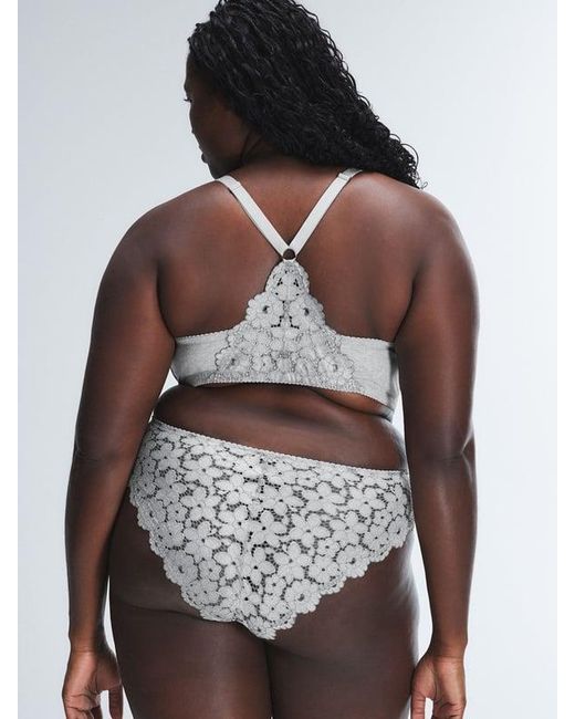 Savage X Gray Playdate Lace Cheeky Knickers