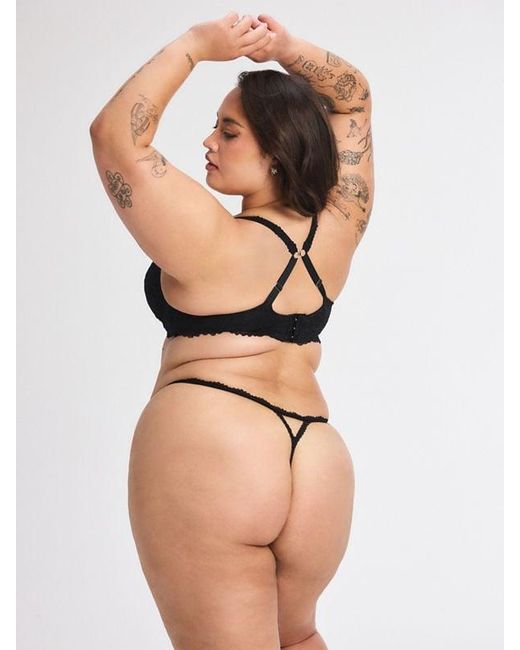 Savage X Black Romantic Corded Lace Push-up Bra