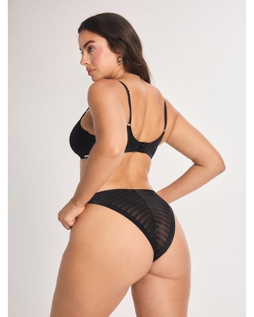 Savage X Natural Show N' Tell Stripe String Bikini Knickers