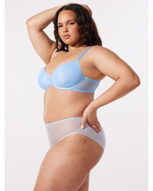 Savage X Blue Sheer X Demi Spacer Bra