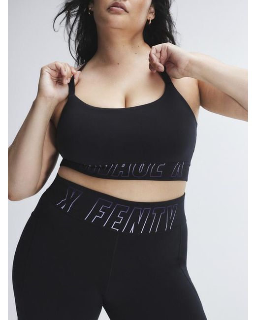Savage X Black Band-it Low-impact Logo Sports Bra