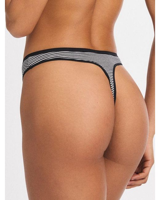 Savage X Gray Cotton Essentials Thong