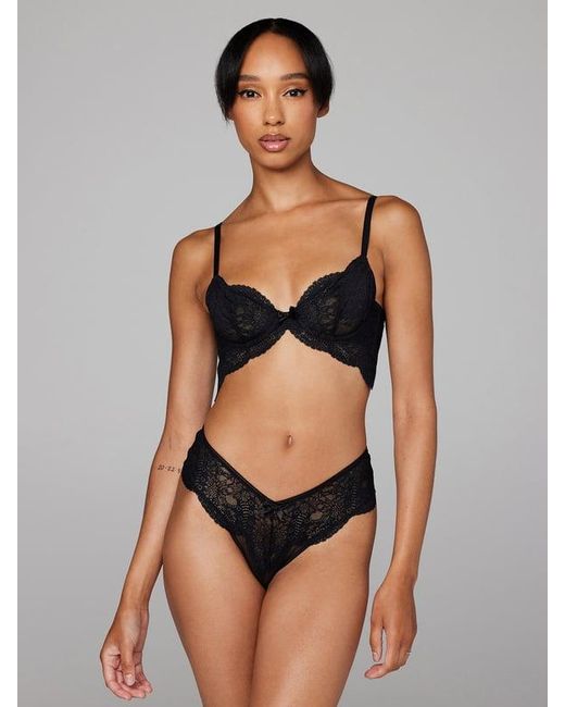 Savage X Black Haute Lace Unlined Demi Bra