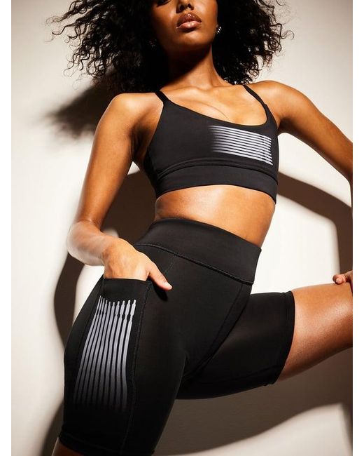 Savage X Black Band-it High-waist Bike Shorts
