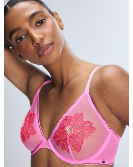 Savage X Pink Garden Nouveau Unlined Plunge Bra