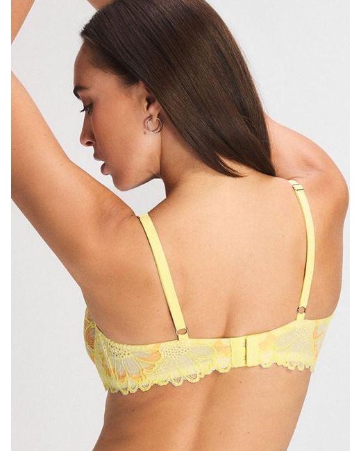 Savage X Green Daisy Riot Lace Unlined Balconette Bra