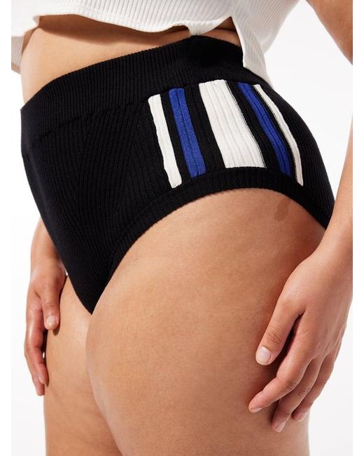 Savage X Blue Lit Leisure Knit Booty Shorts