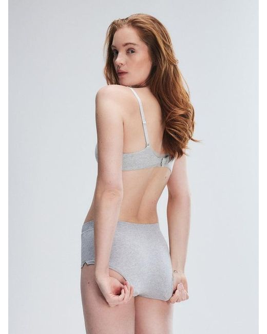 Savage X Gray Cotton Essentials Shortie Knickers